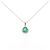 Autre Marque Collana in Smeraldo e Diamanti Pt900 Pt850 Verde