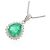 Autre Marque Collana in Smeraldo e Diamanti Pt900 Pt850 Verde - vista 3
