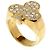 Autre Marque K10YG Clover Diamond Ring Golden - Ansicht 2