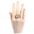 Autre Marque K10YG Clover Diamond Ring Golden - Ansicht 7