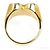 Autre Marque Anello in oro giallo K10 e diamanti D'oro - vista 4