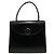 Borsa a mano in pelle GIVENCHY logo 4G Nero D'oro - vista 3