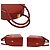 Fendi Leder 2-Way Schultertasche Rot - Ansicht 10