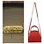 Fendi Leder 2-Way Schultertasche Rot - Ansicht 6