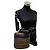 Borsa 2way Loewe Velazquez in pelle scamosciata Marrone Nero D'oro - vista 2