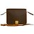 Céline Borsa a tracolla in pelle CELINE Macadam Blazon Trionphe Marrone - vista 2