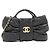 Borsa a tracolla Chanel in pelle d'agnello Nero