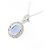 Autre Marque Au750 Tanzanit-Diamant-Halskette Silber - Ansicht 4