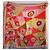 Emilio Pucci Foulard in seta stampato Marrone Rosa Bianco Rosso Arancione Giallo - vista 2