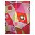 Emilio Pucci Foulard in seta stampato Marrone Rosa Bianco Rosso Arancione Giallo - vista 3