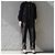 Maison Martin Margiela MM6 Tuta Salopette Jumpsuit Mono de algodón Negro - vista 3