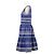 Vestido de algodón Louis Vuitton Monogram Flower Azul - vista 4