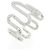Autre Marque Bague Queen 750 en or blanc et diamants Argenté