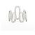 Autre Marque Bague Queen 750 en or blanc et diamants Argenté - vue 2