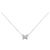 Autre Marque Collana a Farfalla in Diamante Rosa Pt900 Pt850 Argento