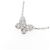 Autre Marque Collana a Farfalla in Diamante Rosa Pt900 Pt850 Argento - vista 3