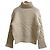 Autre Marque 3.1 Phillip Lim Grobstrick-Rollkragenpullover Weiß Roh