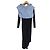 Autre Marque styling Strickkleid-Set Blau Marineblau