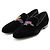 Mocassini in velluto Louis Vuitton linea Auteuil Nero