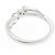 Autre Marque Ring aus Au750 mit synthetischem Saphir und Diamant 4°C Silber - Ansicht 3