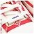 Sneaker Louis Vuitton Stellar Line Monogram in pelle e canvas Rosa Bianco Rosso - vista 14