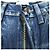 Autre Marque CHANGES REMAKE PATCHWORK Denim-Hose Blau - Ansicht 4