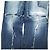Autre Marque CHANGES REMAKE PATCHWORK Denim-Hose Blau - Ansicht 5