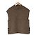 Autre Marque Top sin mangas de punto de lana EGLANTINE Beige