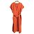 Autre Marque CristaSeya Woll-Kaftan-Kleid Orange