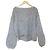 Autre Marque Babylone LAGOPOLANE Mohair Strickpullover Braun
