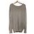 Autre Marque Deuxieme Classe Strickpullover aus Baumwolle mit V-Ausschnitt Braun