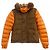 Chaqueta de Plumas Moncler BIENVENU 2way Castaño Naranja
