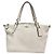 Borsa Coach in pelle martellata Bianco Crudo