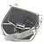 Borsa a tracolla 2way Furla Metropolis Prisma in pelle verniciata Argento