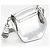 Borsa a tracolla 2way Furla Metropolis Prisma in pelle verniciata Argento - vista 3