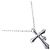 Autre Marque Collana in oro bianco K10 e diamanti Argento