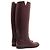 Louis Vuitton Monogram Metal Leather Long Boots Brown Dark red - view 7