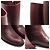 Louis Vuitton Monogram Metal Leather Long Boots Brown Dark red - view 8