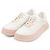 Gucci GG Interlocking Sneaker aus geprägtem Leder Weiß Beige Aus weiß - Ansicht 2