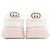 Gucci GG Interlocking Sneaker aus geprägtem Leder Weiß Beige Aus weiß - Ansicht 5