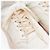 Gucci GG Interlocking Sneaker aus geprägtem Leder Weiß Beige Aus weiß - Ansicht 6