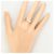 Autre Marque PT900 Platinring mit Diamanten Silber - Ansicht 6