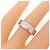 Cartier Love Ring Halb Diamant 750 Weißgold Größe 8 Silber - Ansicht 5
