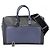 Borsa Tote Documentiera in pelle da uomo Gucci Nero Bianco Blu navy