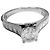 Anello Cartier 1895 Solitaire Half-Eternity da donna Argento