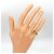 Anello Cartier 1895 Solitaire Half-Eternity da donna Argento - vista 2