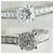 Anello Cartier 1895 Solitaire Half-Eternity da donna Argento - vista 4