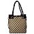 Borsa a mano Gucci in tela GG marrone