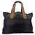 Borsa Tote Gucci Sherry in Nylon Nero e Bianco - vista 2