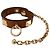 Hermès Hermes Rivale Handschuh-Halter Anhänger Braun Weiß